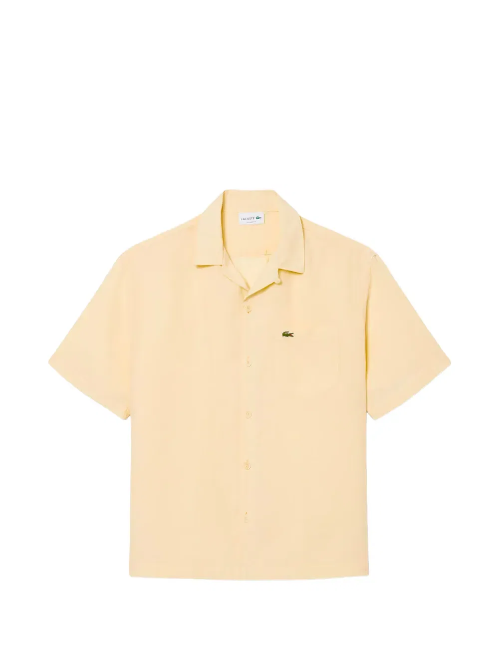Рубашка с коротким рукавом и карманом Lacoste, желтый