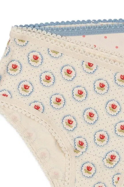Трусы детские бежевые GIRL UNDERPANTS GOTS 2 шт, Konges Sløjd — фото 3