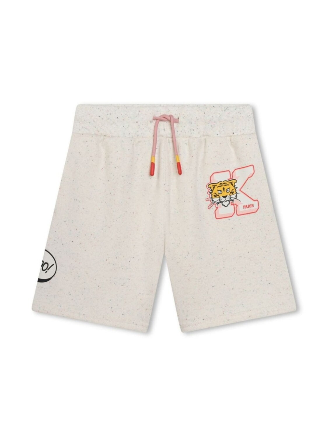 

Kenzo Kids шорты с кулиской и логотипом, нейтральный цвет