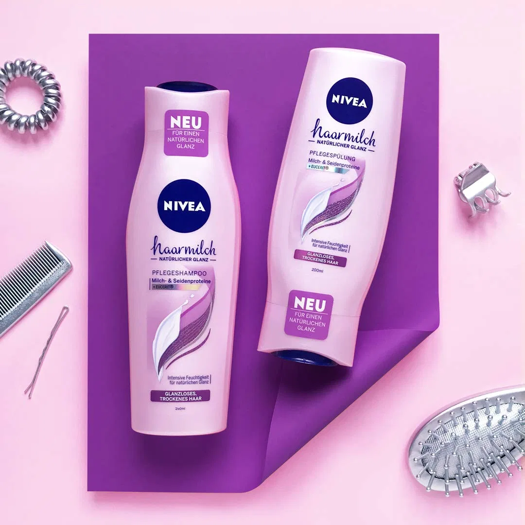 Шампунь Nivea Natural Shine Care Hair Milk 6 x 250 мл Nivea — фото 3