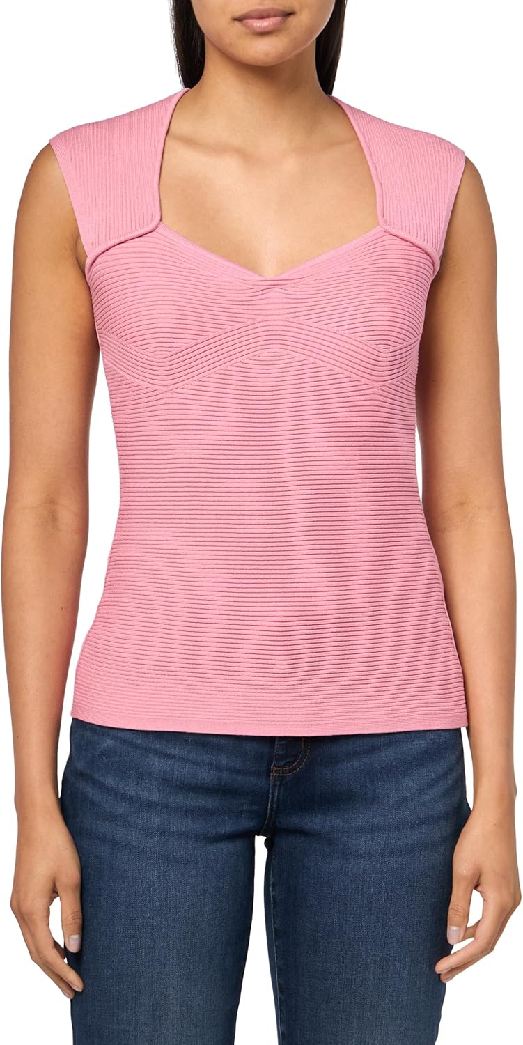 

BOSS Женский топ Sweetheart Soft Ribbed, Flamingo