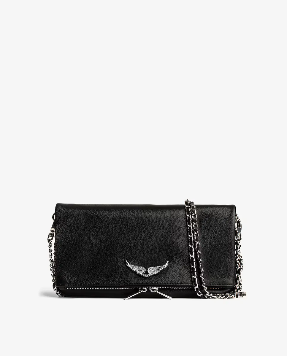 

Многопозиционная кожаная сумка Swing Your Wings Zadig & Voltaire, черный
