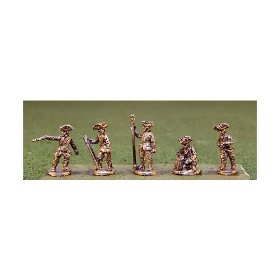 

Французские артиллерийские расчеты, Drums on the Mohawk Miniatures - French & Indian War - Assorted (15mm)