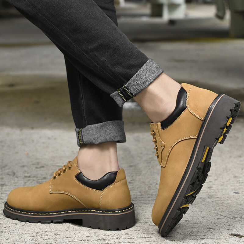 Туфли мужские Men"s Casual Men Low-Top Extravagant, желтый — фото 2