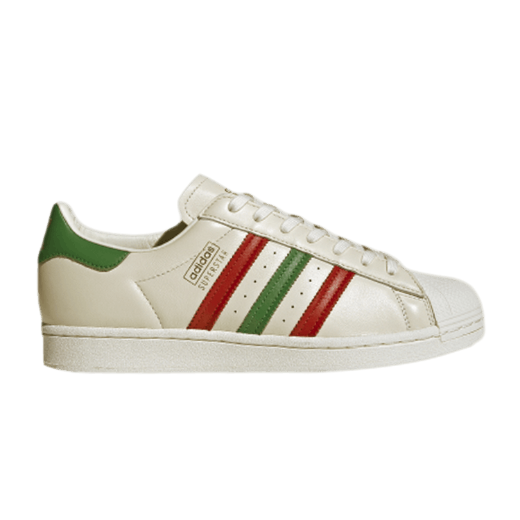 

Кроссовки adidas Superstar 'Off White Scarlet Green', белый