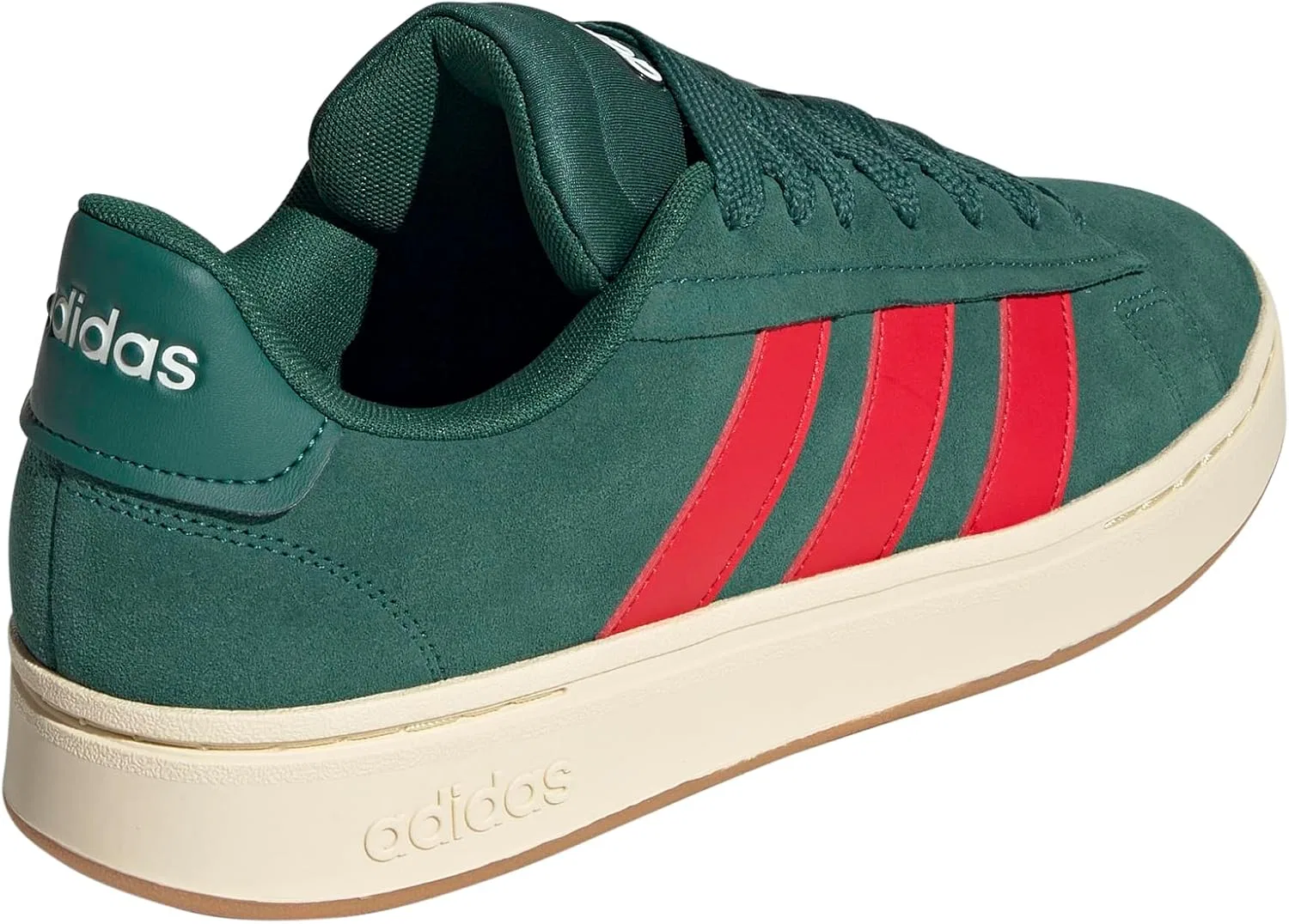Кроссовки мужские Adidas Grand Court Alpha, цвет Collegiate Green/Better Scarlet/Off White — фото 3