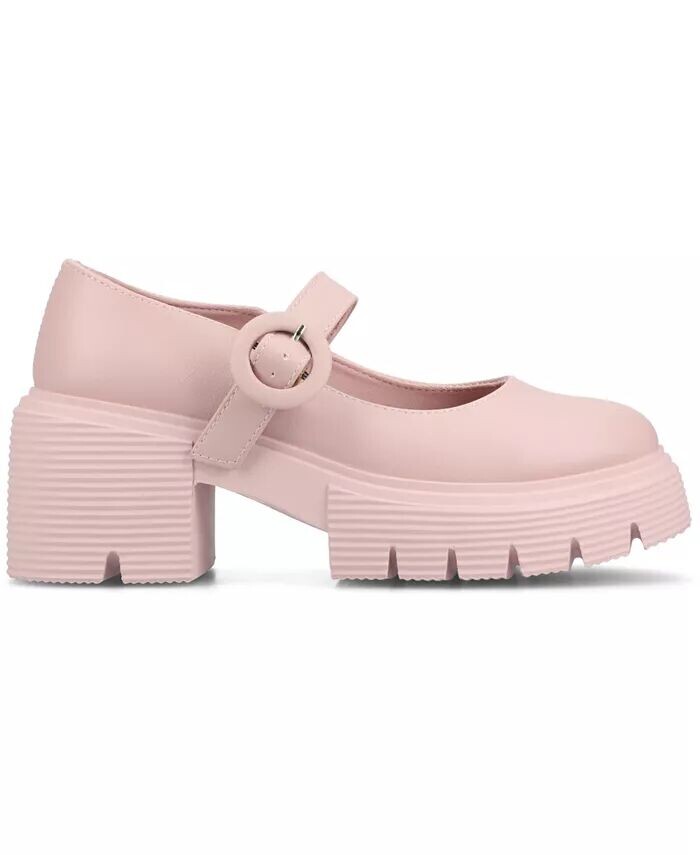 Женские туфли-лодочки на платформе Zarynn Mary Jane с протекторной подошвой Journee Collection, розовый — фото 2