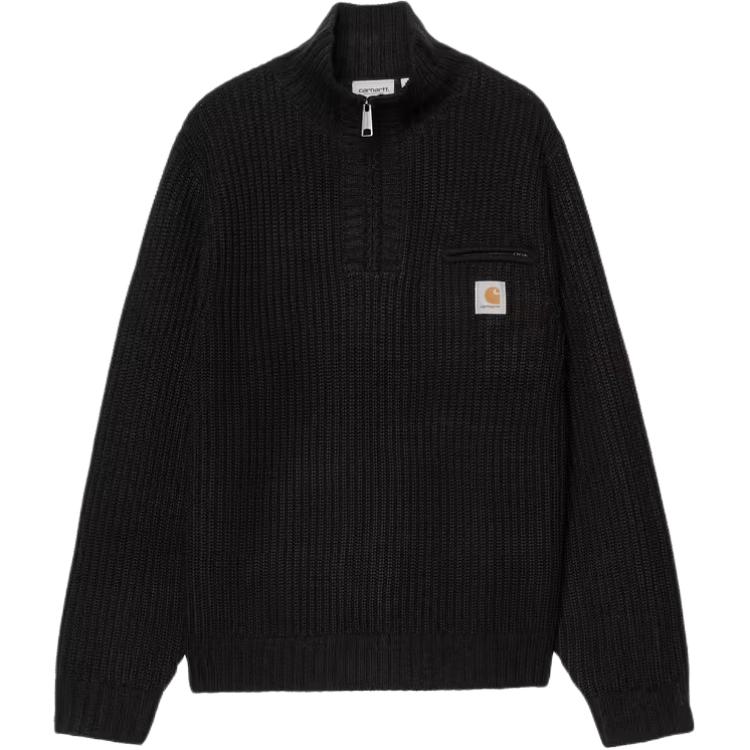 

Свитшот Detroit с молнией до половины Carhartt WIP, черный