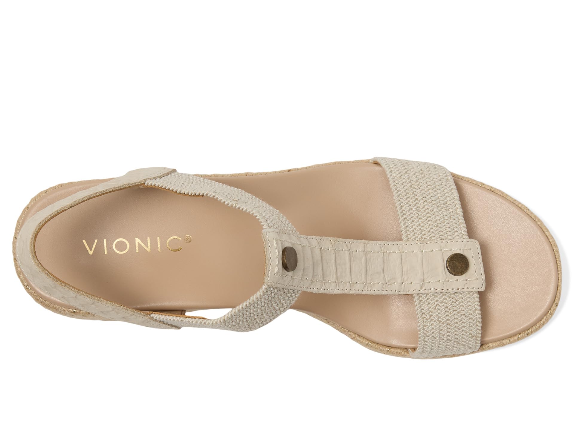 Сандалии VIONIC Calera, цвет Cream Snake Leather/Fabric — фото 2