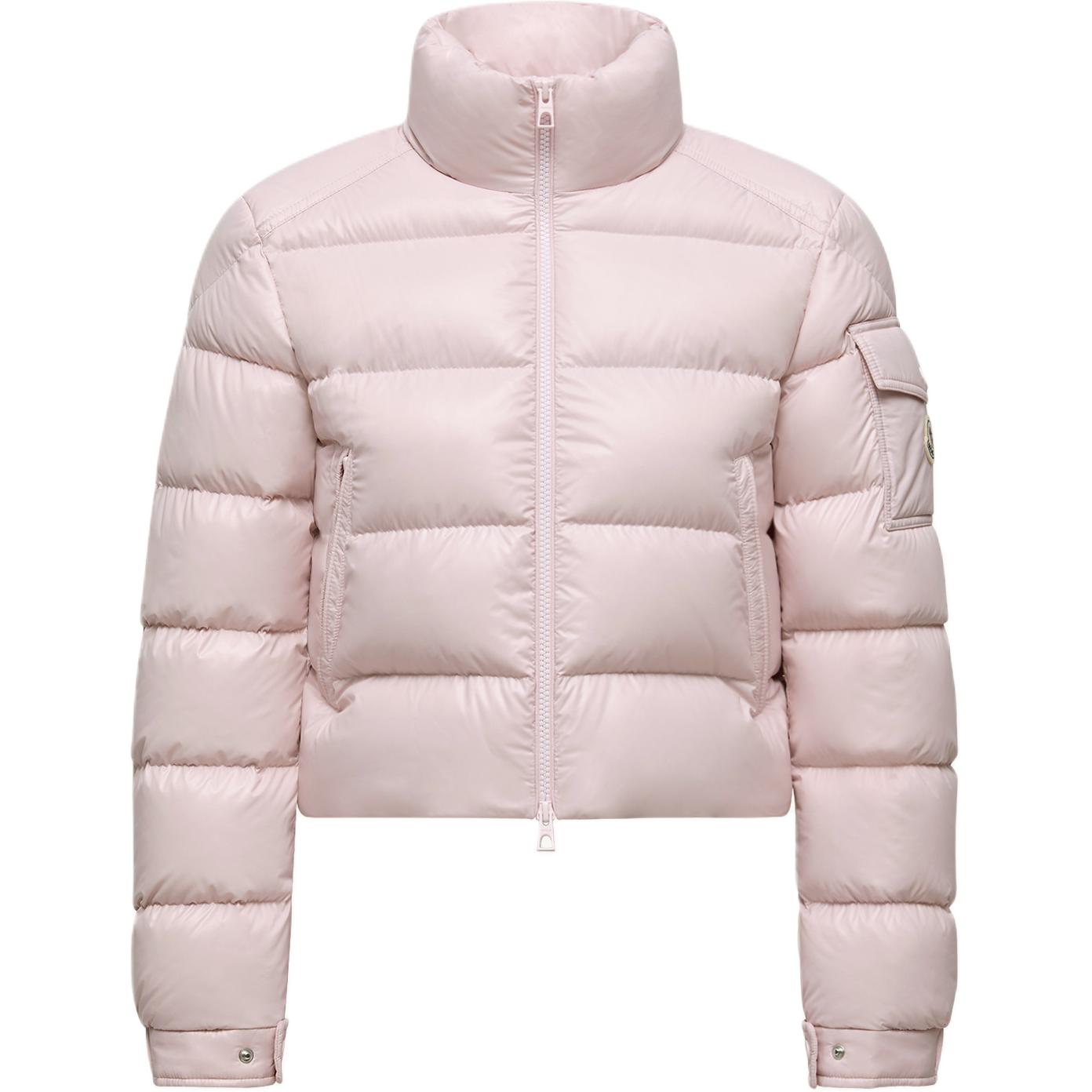 

Moncler Куртка Петра с высоким воротником и стёганой отделкой, Light Pink