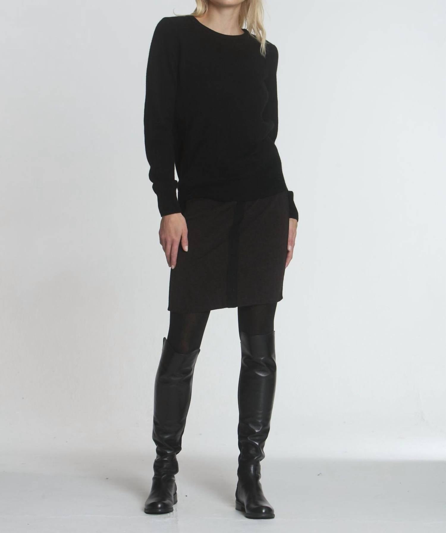 

Юбка Haley Knit в коричневом/черном цвете LABEL+thread