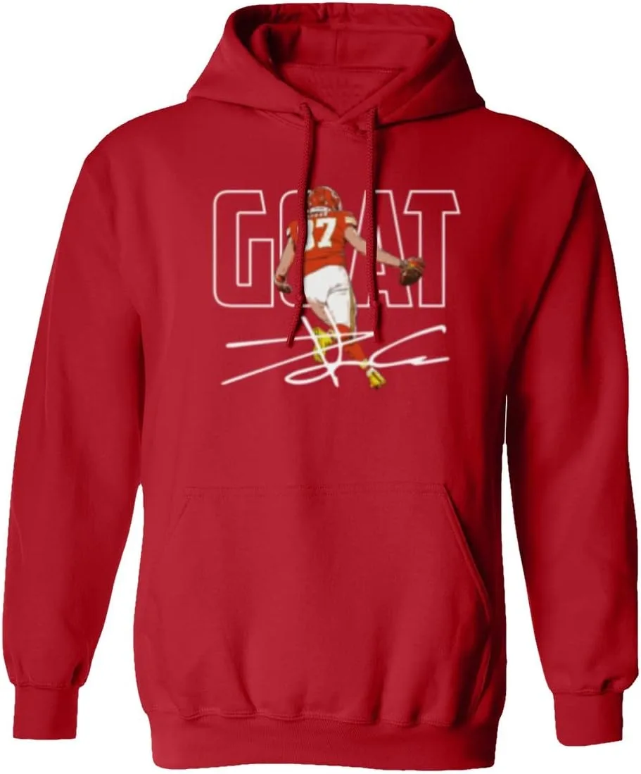 

Толстовка с капюшоном Kelce GOAT Tight End Touchdown 87 Kansas superhotapparel