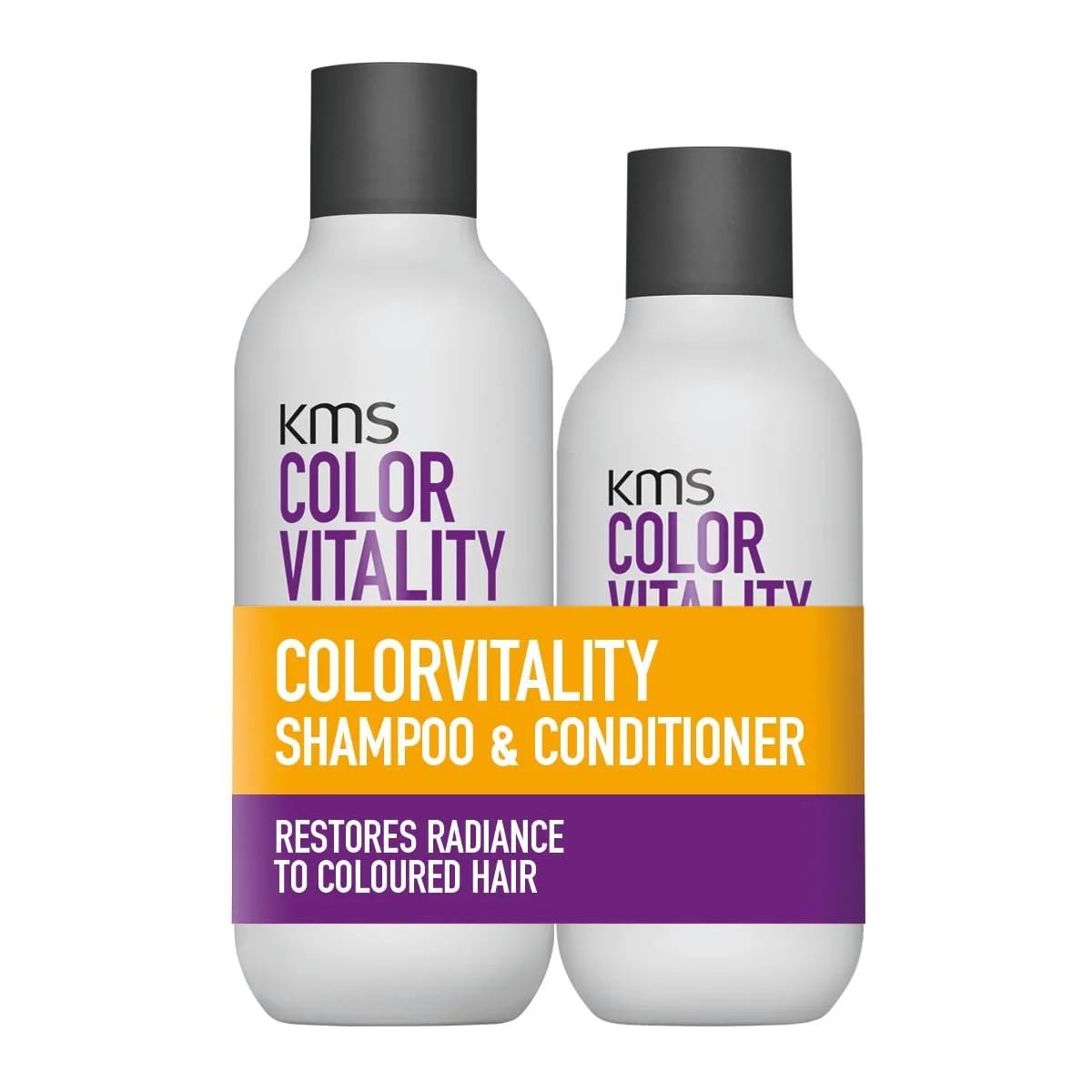 Шампунь и кондиционер KMS COLORVITALITY для создания яркого цветного макияжа.
