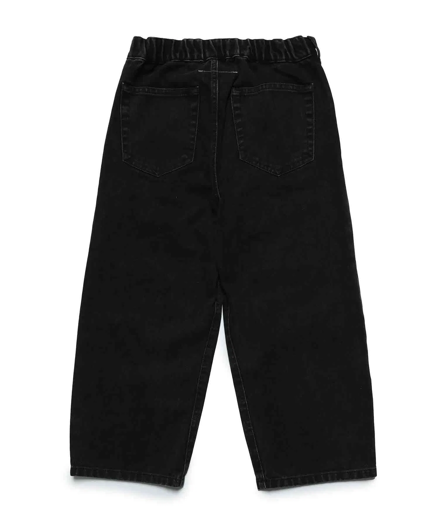 MM6 Maison Margiela Детские и подростковые широкие джинсовые брюки с бисером — фото 4