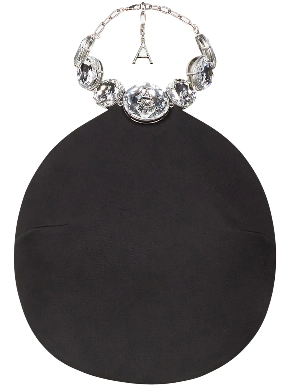 

Шерстяной топ с кристаллами AREA, черный