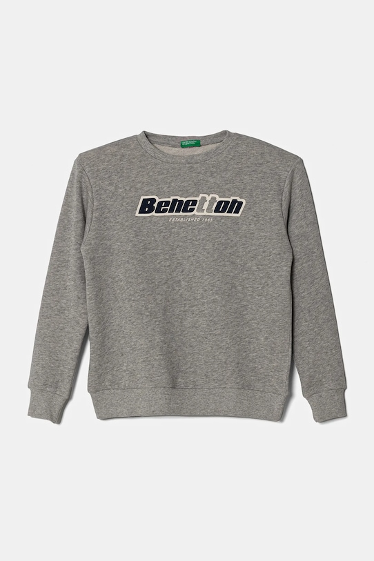 

Детская хлопковая толстовка United Colors Of Benetton, серый