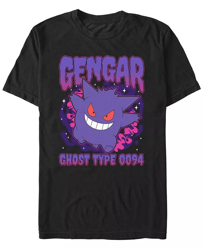 

Футболка с коротким рукавом Pokémon Men's Gengar Shadow Pokémon Pokemon, черный