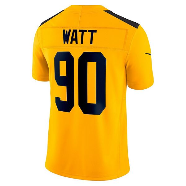 Мужская футболка T J Watt Pittsburgh Steelers Alternate Vapor F U S E Limited Nike — фото 4