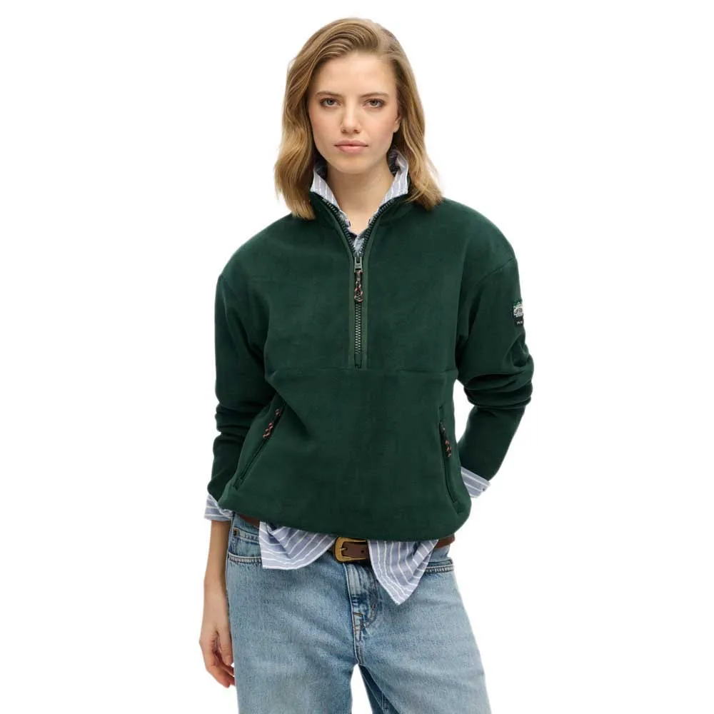 

Толстовка Superdry Active half zip, зеленый