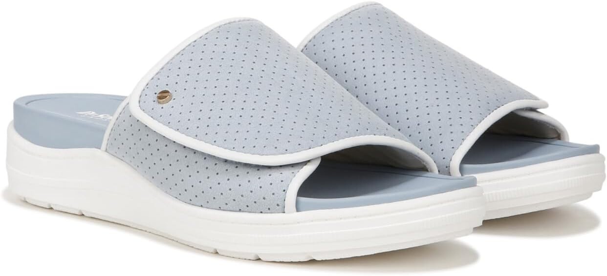 

Сандалии Dr. Scholl's Time Off Set Slide Sandal, цвет Summer Blue Microfiber