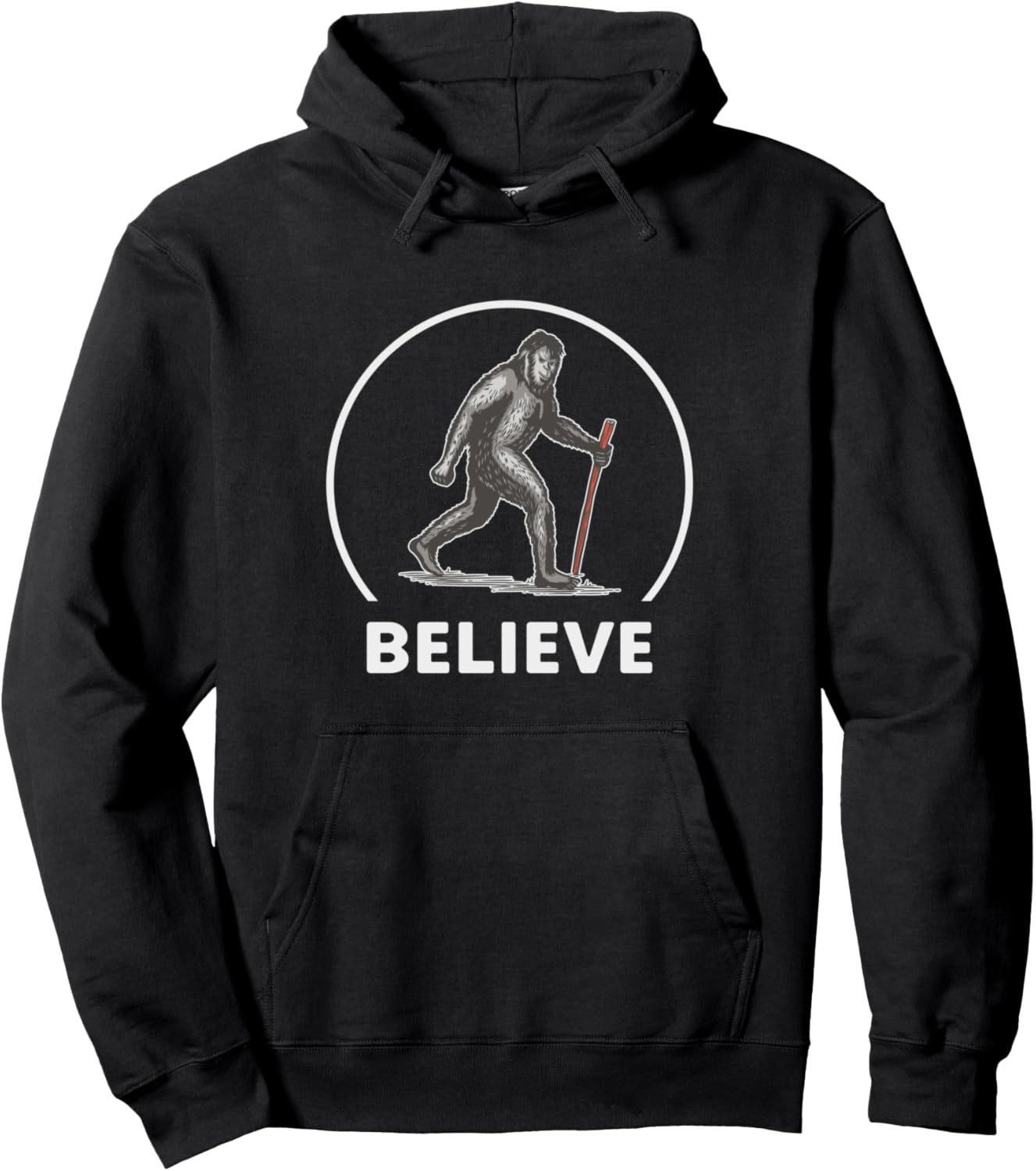

Толстовка Bigfoot Sasquatch Yeti Believe Bigfoot Apparel Co, черный