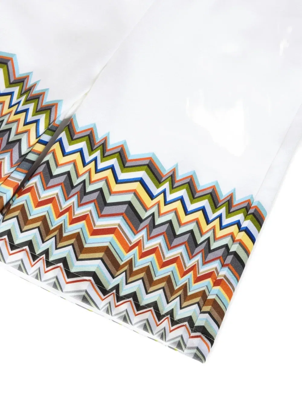 Шорты с зигзагообразным принтом Missoni Kids, белый — фото 3