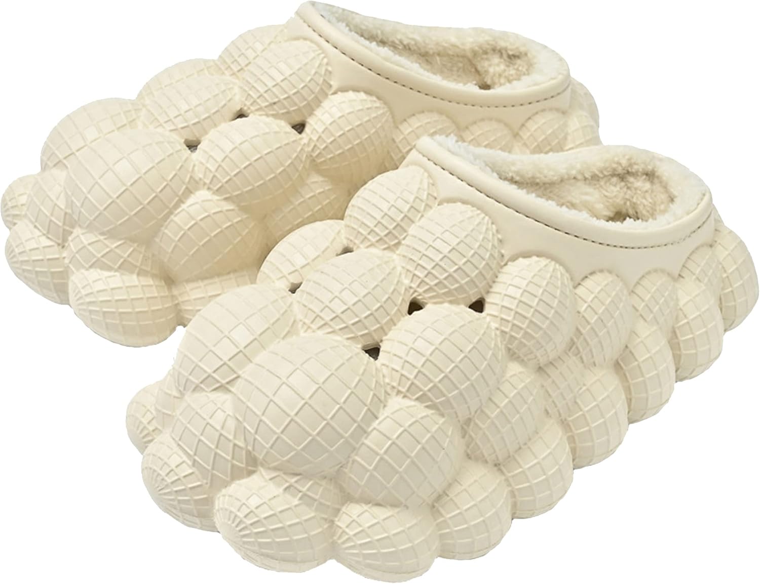 

Массажные тапочки с пузырьками из хлопка личи Aulunrux, бежевый