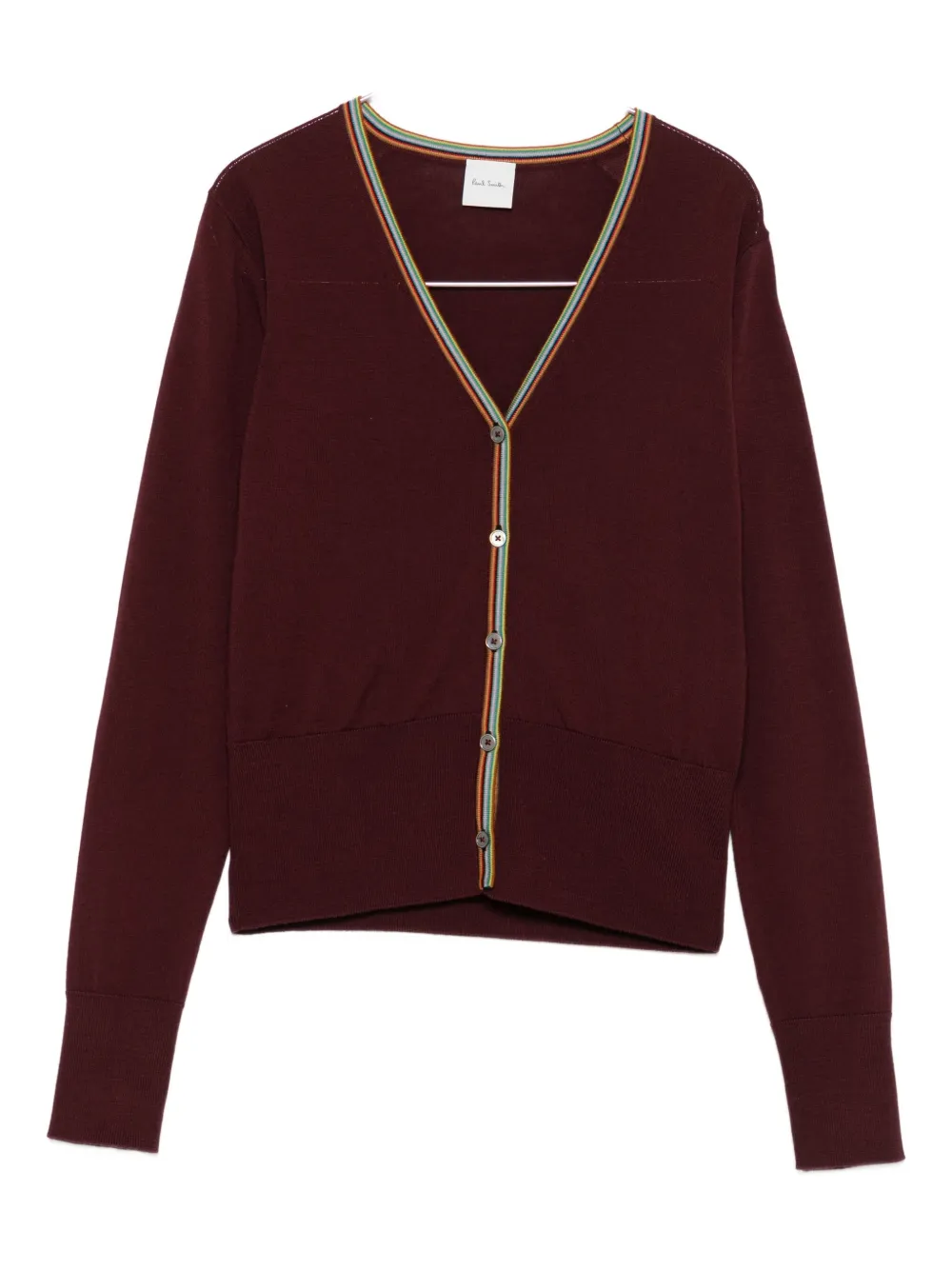 

Кардиган с отделкой фирменной полоской Paul Smith, красный