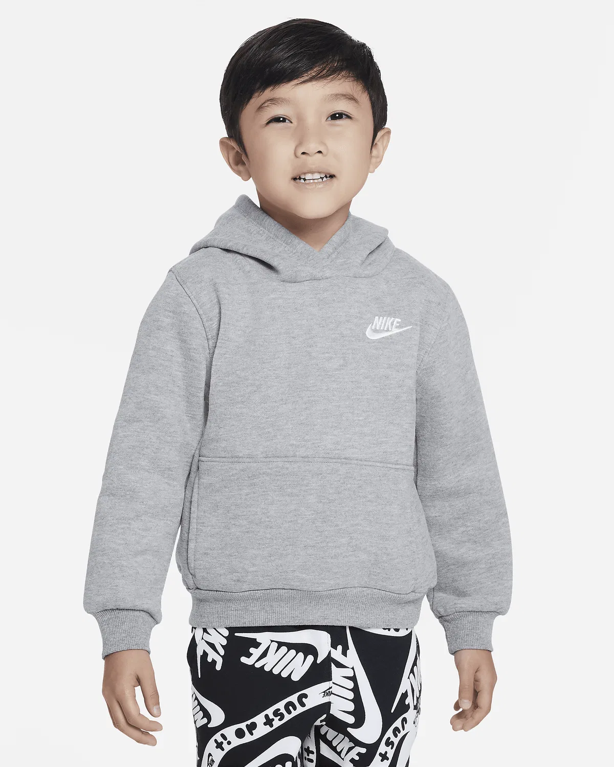 Детское флисовое худи Nike Sportswear Club, Dark Grey Heather