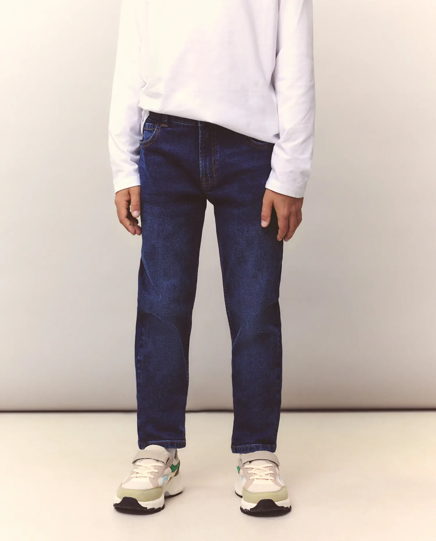 Детские skinny джинсы Kids El Corte Inglés, мягкий синий — фото 2