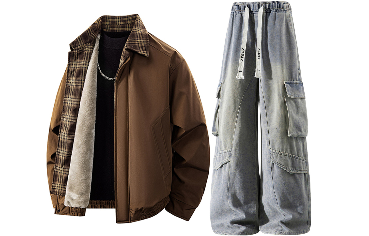 

Повседневная спортивная одежда Unisex с лацканом Lapel Moderate X1617, коричневый jacket puffer jacket+желтый mud jeans