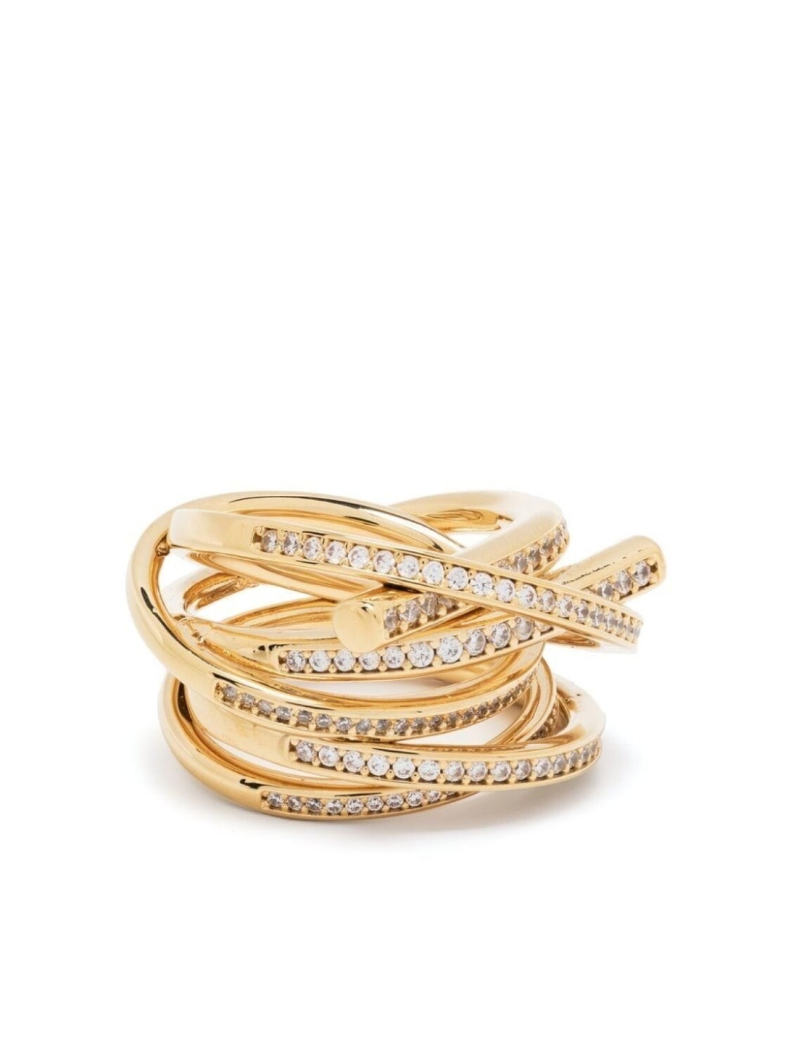 

Кольцо с кристаллами Ferragamo, золотой