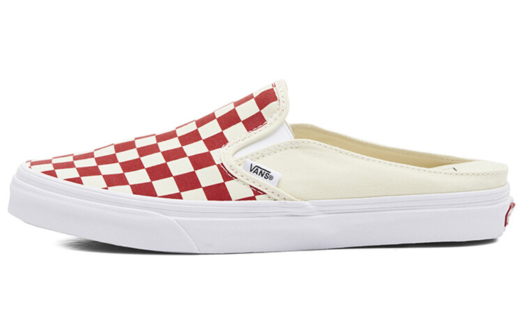 Кроссовки Vans Slip-on Skateboard Shoes Unisex Low-Top Red White Plaid