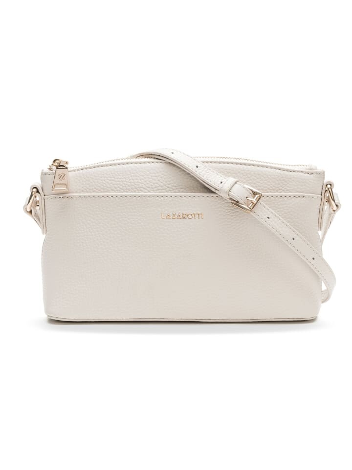 

Наплечная сумка Lazarotti Bologna Leather Umhängetasche Leder 24 cm, цвет cream