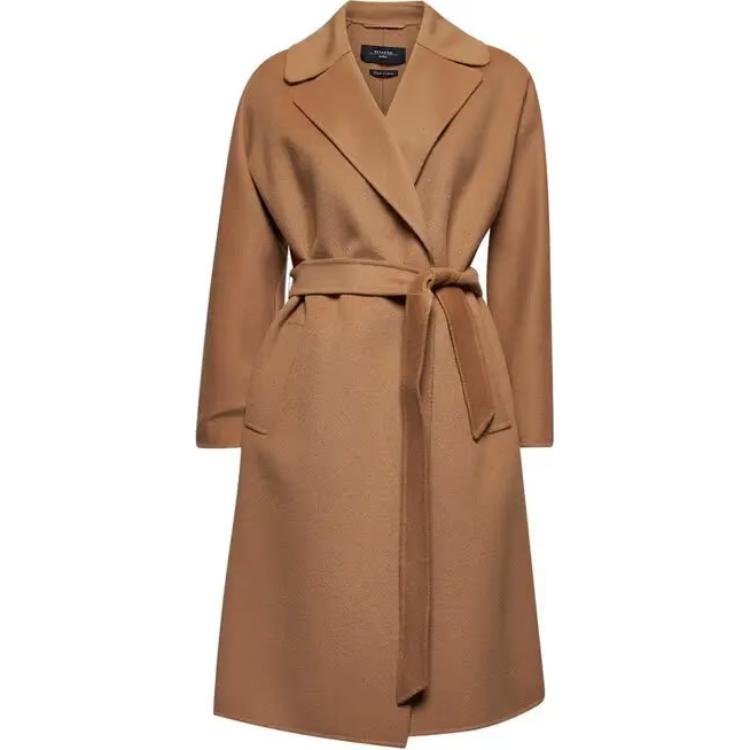 

WEEKEND MaxMara Пальто с поясом на талии, Brown