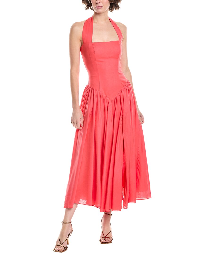 

Бардо Марабелла Халтер Льняной Миди-платье Bardot