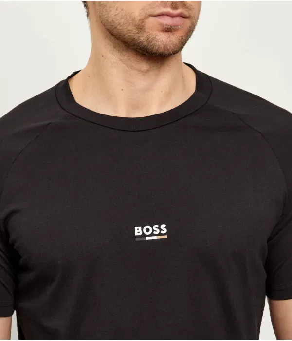 Футболка медсестры slim fit Boss, черный — фото 4