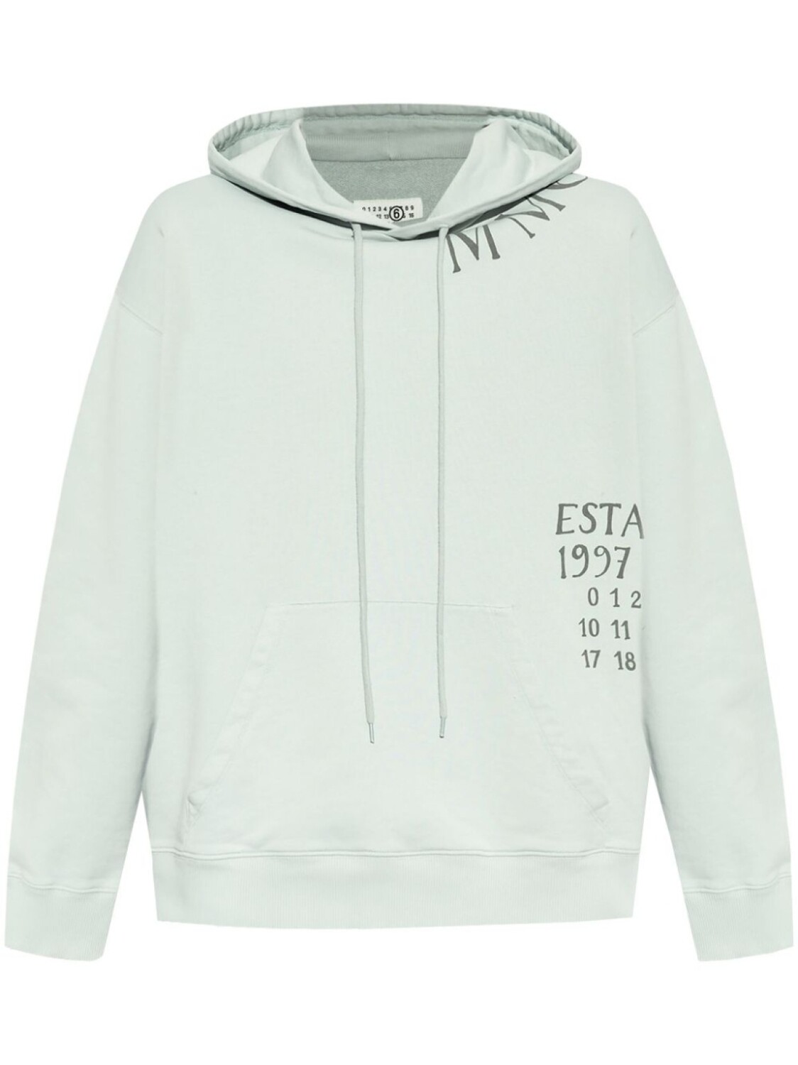 

MM6 Maison Margiela худи с принтом, синий