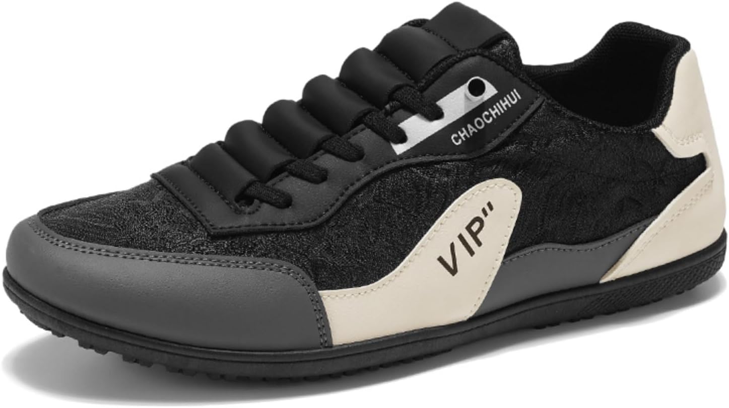 

Мужские винтажные кеды в клетку для спорта и повседневной носки Kpdwfms, черный/серый