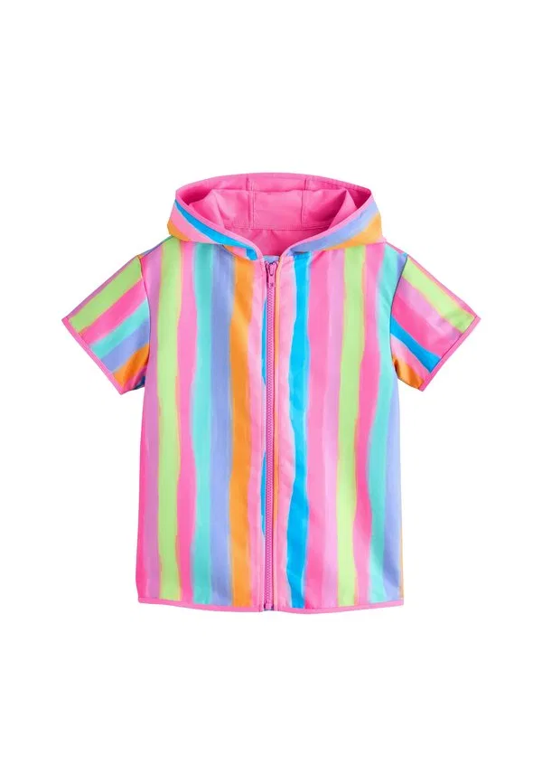 Толстовка с капюшоном на молнии, стандартного кроя, быстросохнущая Next, Rainbow Stripe
