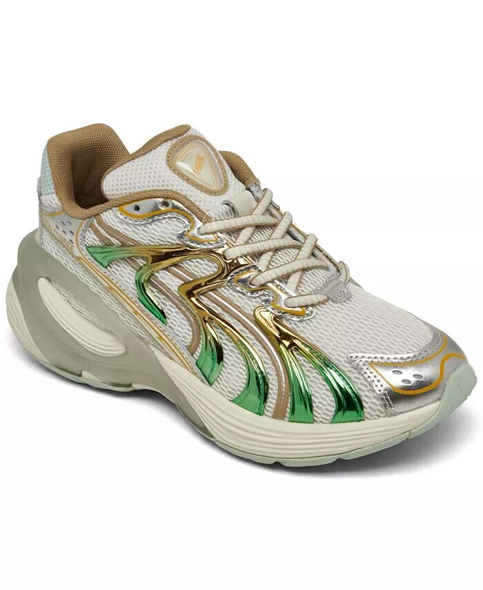 

Большие детские повседневные кроссовки Inverse Shine от Finish Line Puma, белый
