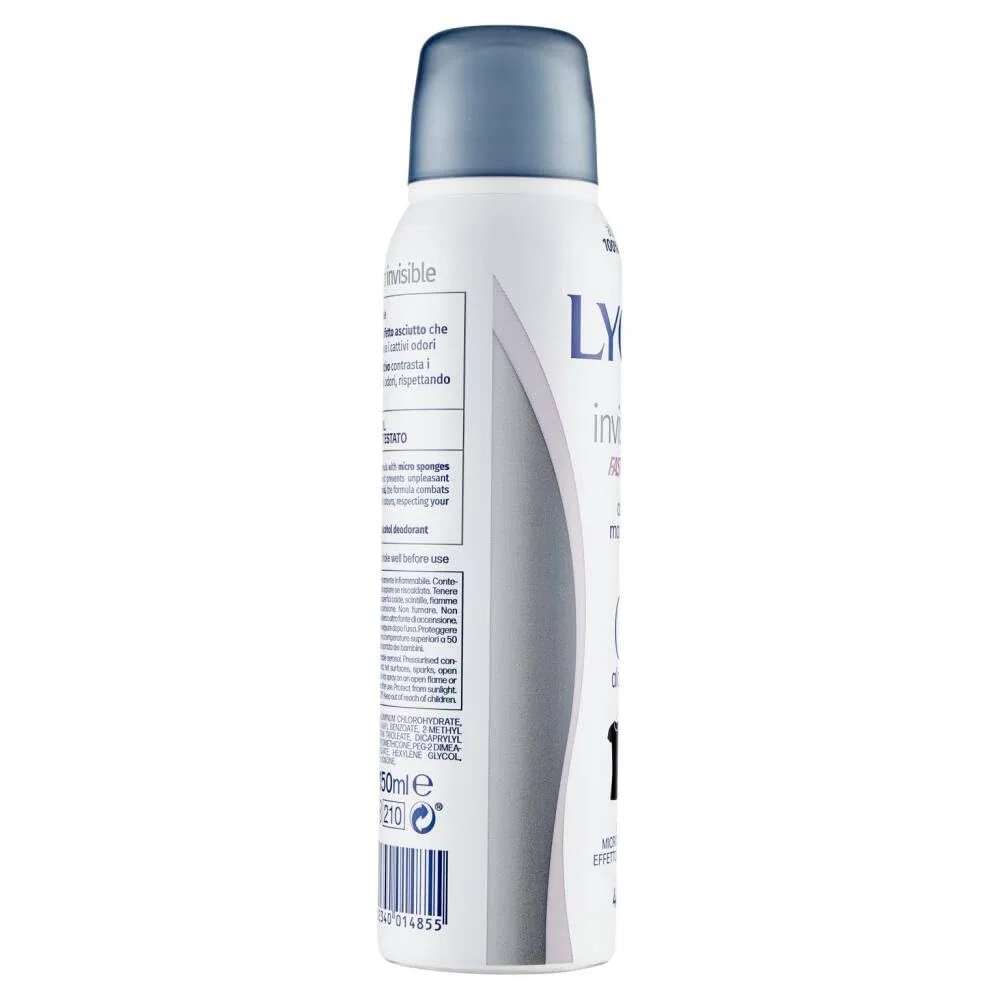 Дезодорант Lycia Invisible Anti-Stain Dry Effect 48H 12 x 150 мл + Polpa 400 г Italian Gourmet E.R. — фото 4