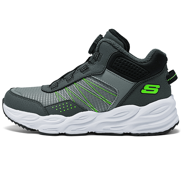 

Детские повседневные кроссовки Mid Top Charcoal Gray Kids' Skechers