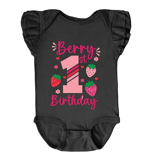 

Боди с пышными рукавами Berry 1st birthday The Juniper Shop, Black