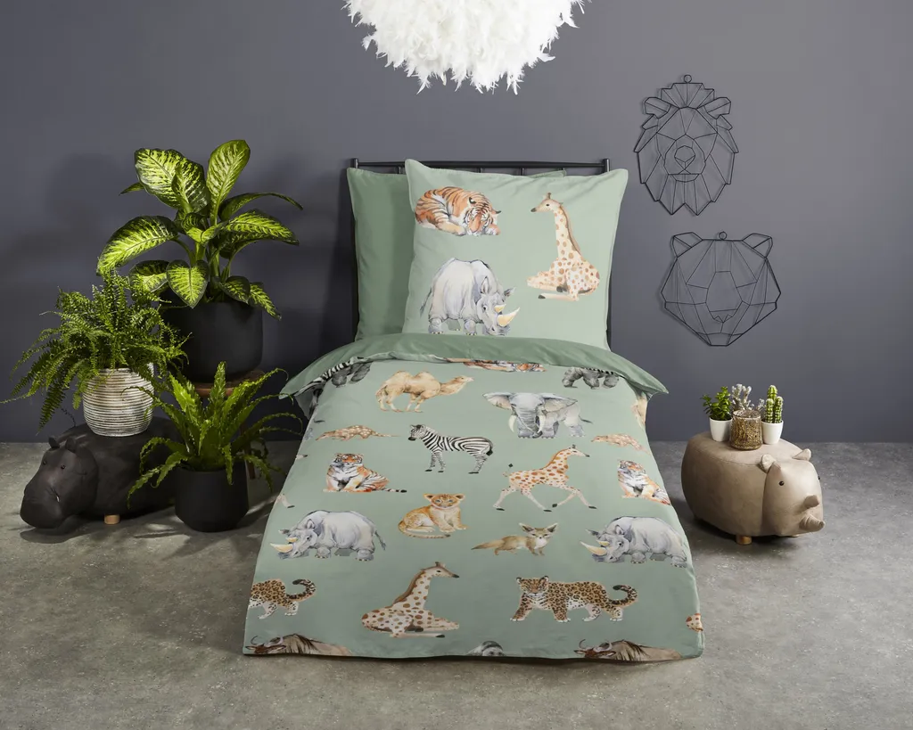 

Пододеяльник Muller Textil, зеленый