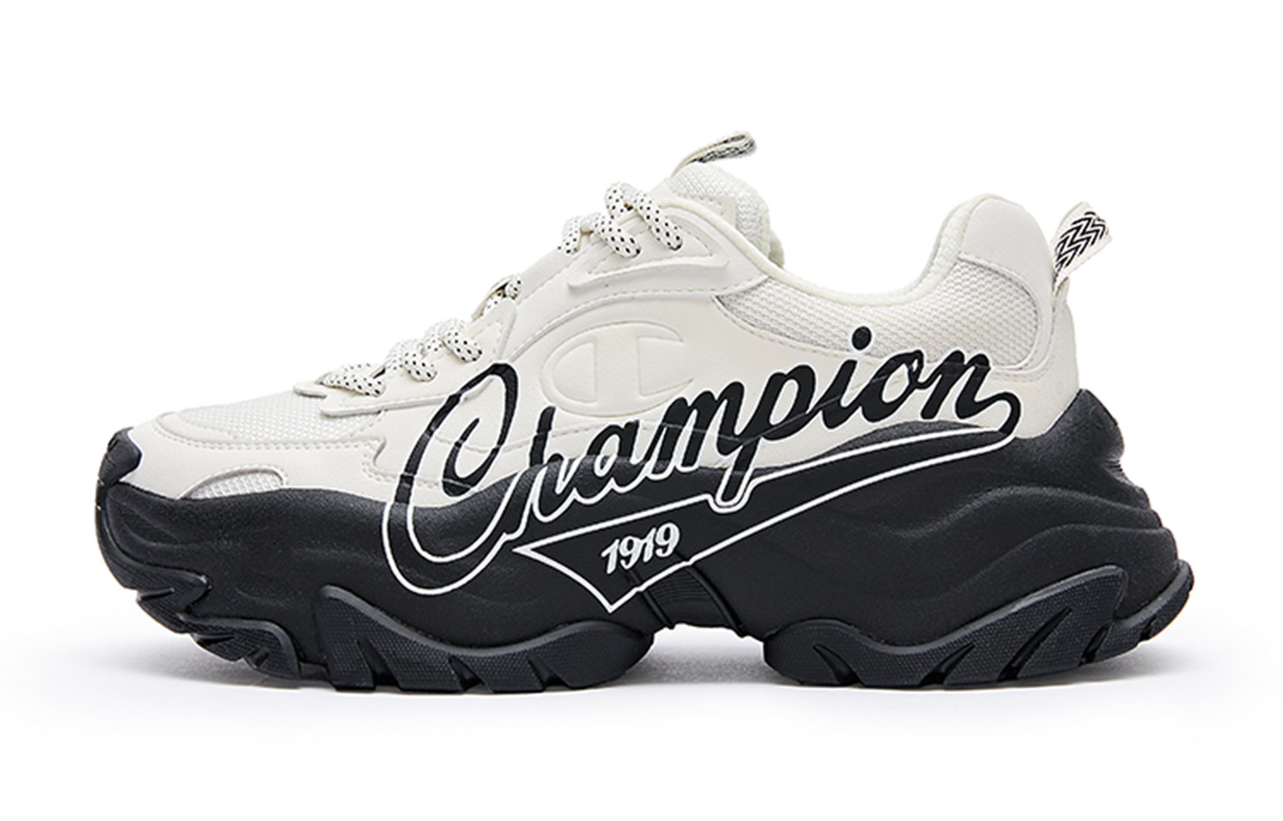 

Женские спортивные массивные кроссовки Champion в стиле ретро, Black/White