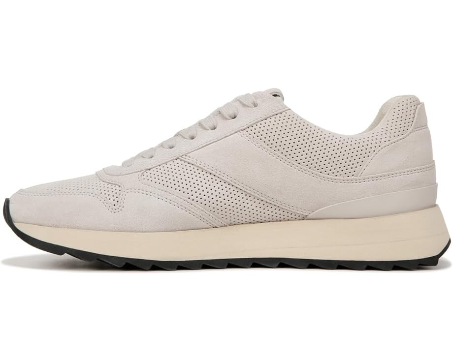 Кроссовки Vince Edric Perforated Lace-Up Sneakers, цвет Horchata Suede — фото 4