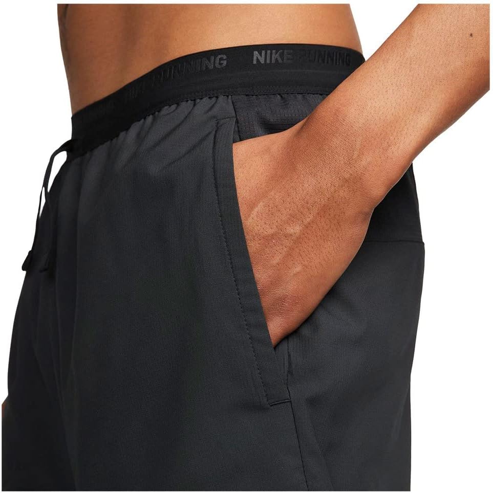 Мужские шорты Nike Dri-fit Stride 2-в-1 7 дюймов, Black/Black/Black/Reflective Silver — фото 4