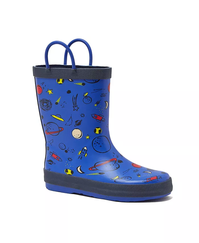 

Детские резиновые сапоги Pull On Splash для дождливой погоды Lands' End, синий