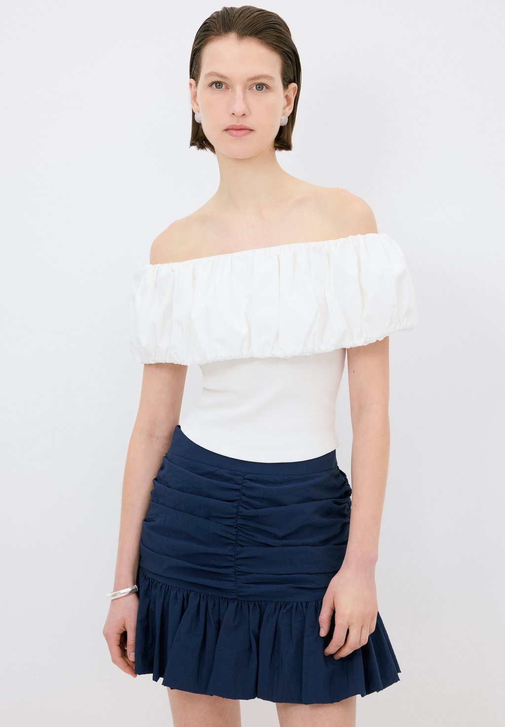 

Блуза SHIRRED adL, белый